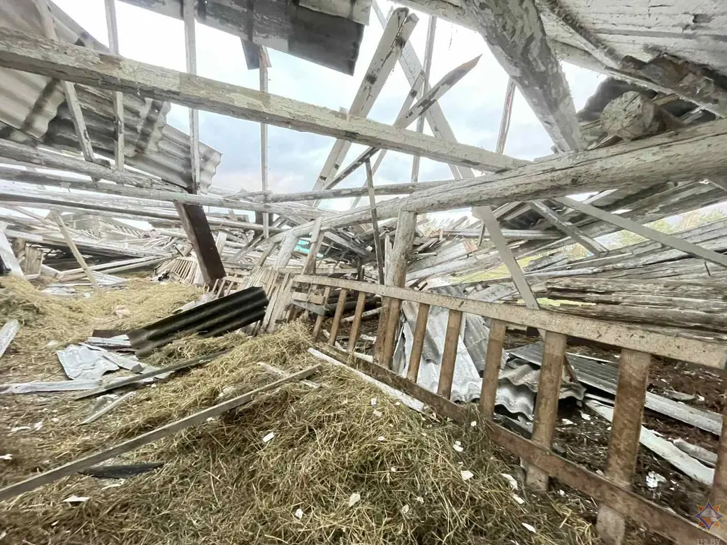 12 октября. Круглянский район. Последствия стихии. Фото Могилевского областного УМЧС.