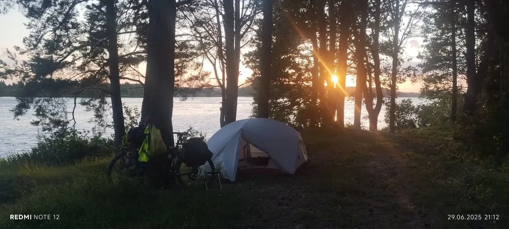 Велопутешествие Константина Царика по Беларуси.