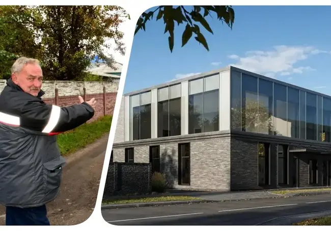 Два этажа, ресторан и новая дорога. Подробности будущего здания на бобруйской площади Победы