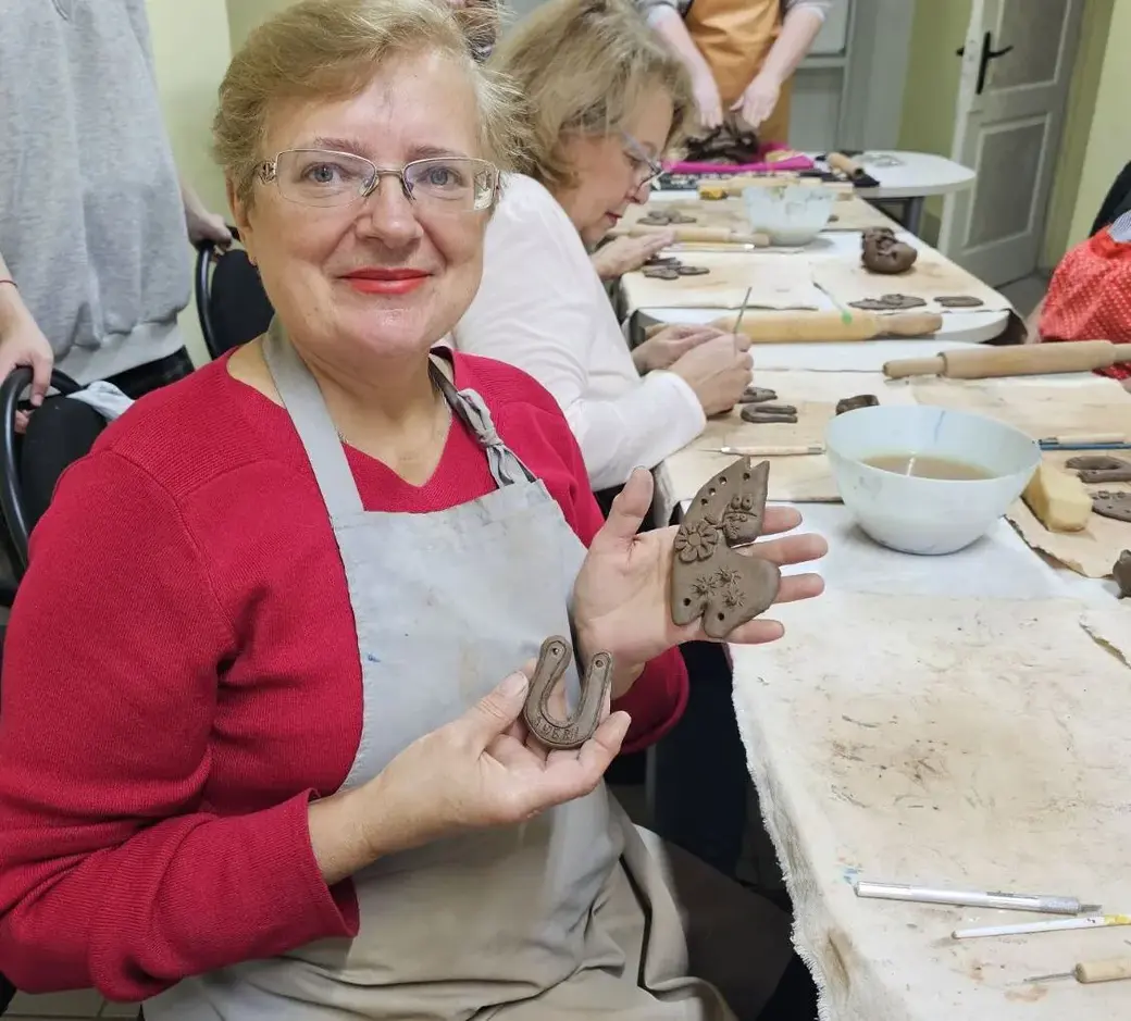 Алла Алешкевич на занятиях в ТЦСОН Первомайского района..