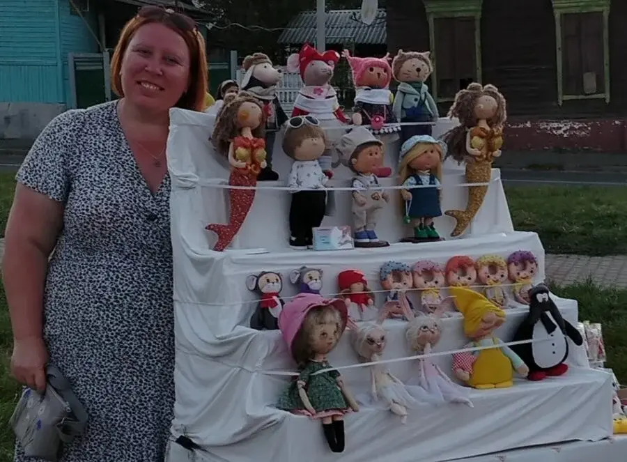 Наталья Пинчук на ярмарке.