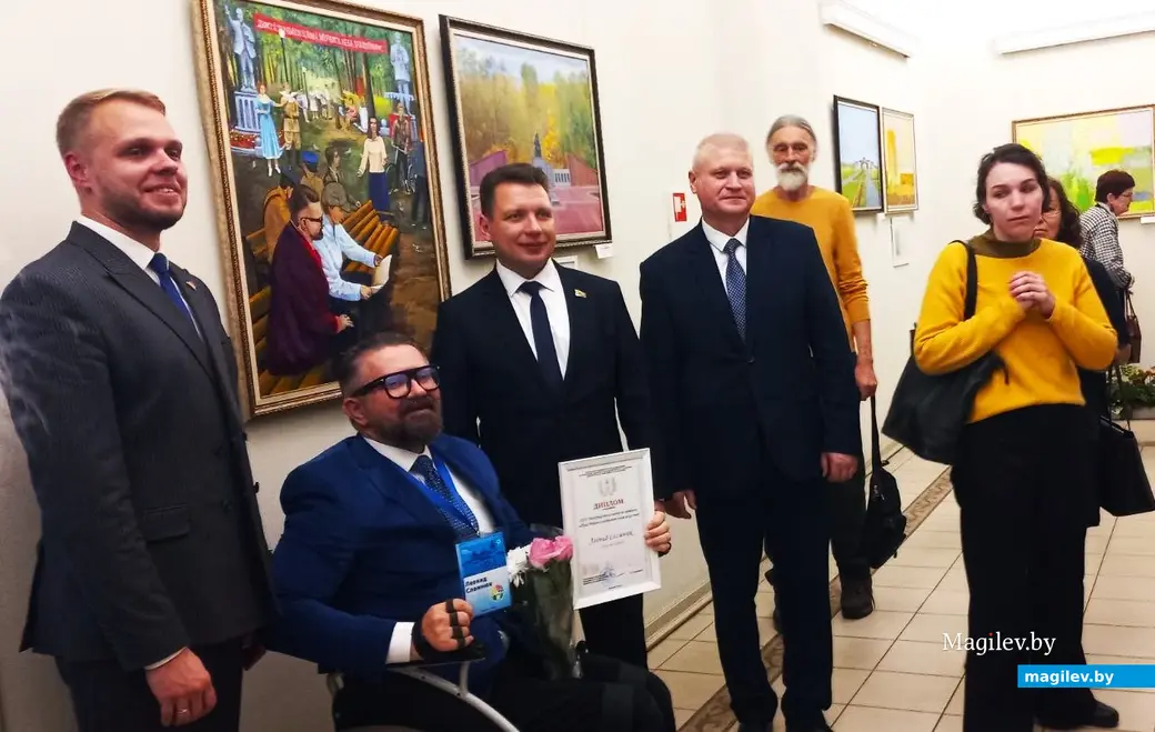 22.10.2025, Могилев, областной художественный музей имени Павла Масленикова. Торжественно открытие выставки работ участников пленэра по живописи «Образ Родины в