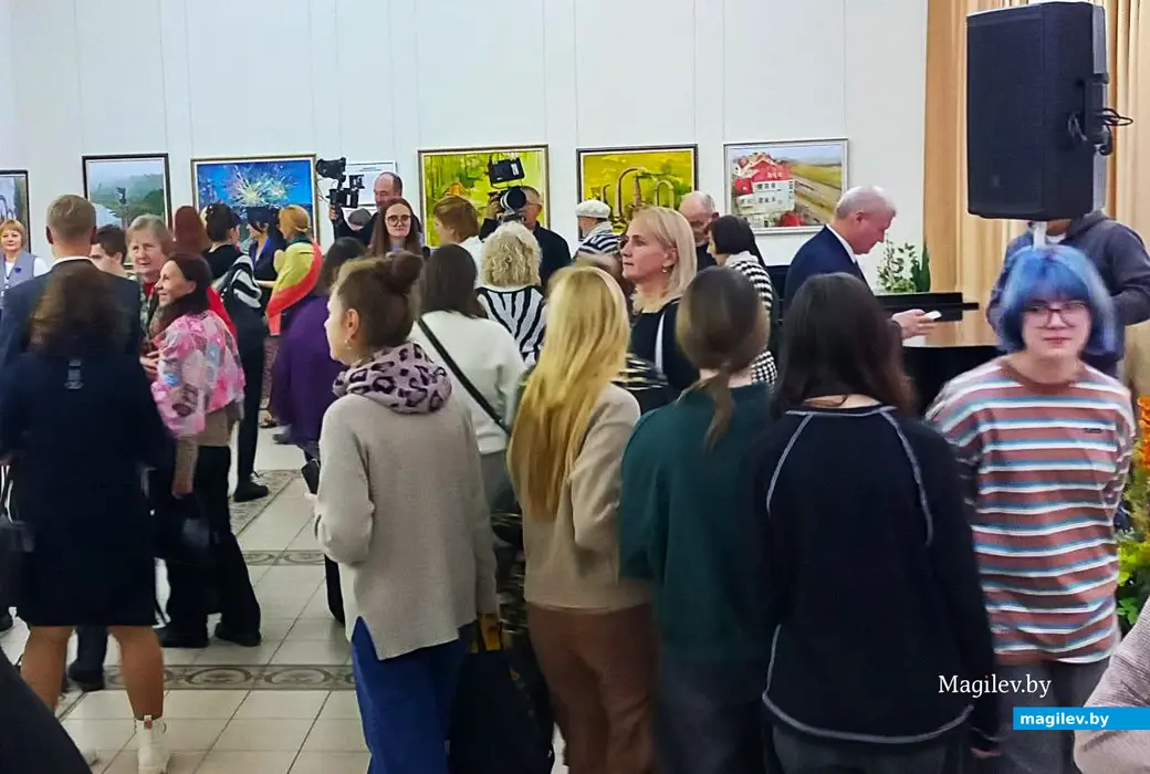 22.10.2025, Могилев, областной художественный музей имени Павла Масленикова. Торжественно открытие выставки работ участников пленэра по живописи «Образ Родины в