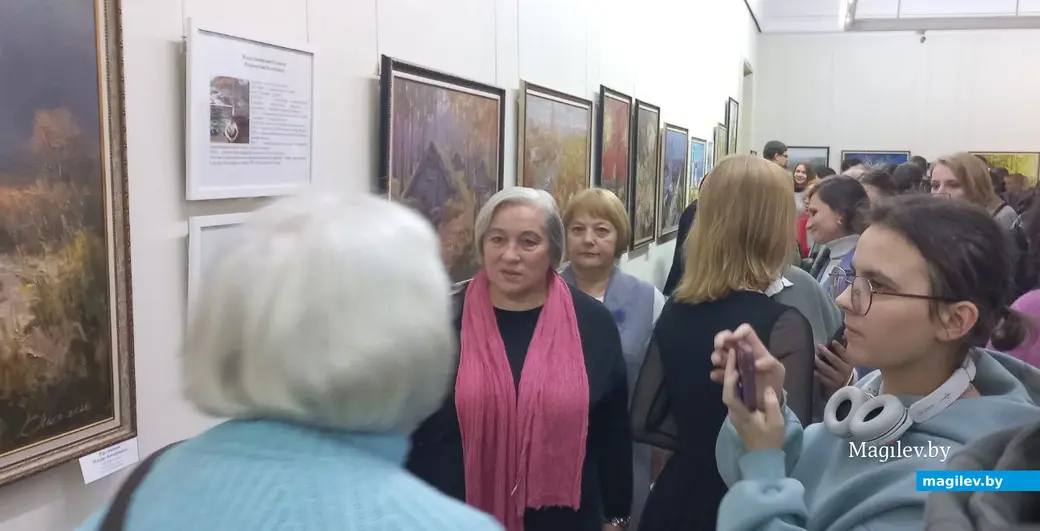 22.10.2025, Могилев, областной художественный музей имени Павла Масленикова. Торжественно открытие выставки работ участников пленэра по живописи «Образ Родины в