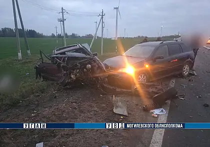 Четыре автомобиля столкнулись в Могилевском районе: есть пострадавшие