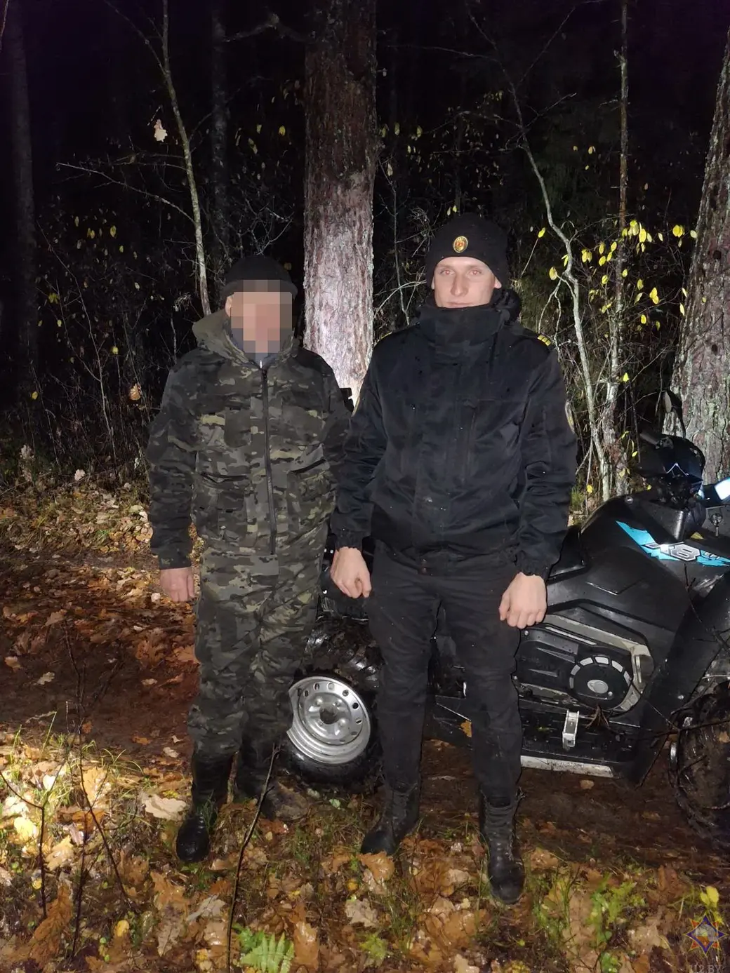 28.10.2025 г. В Кличевском районе искали заблудившегося грибника. Фото: Могилевское областное УМЧС