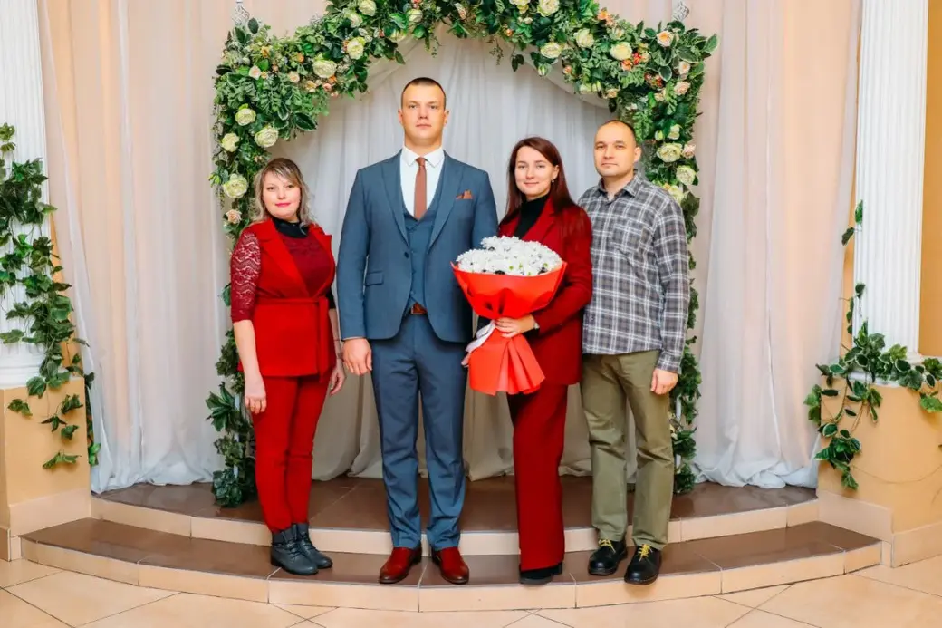 31.10.2025. Отдел загс Бобруйского горисполкома. Свадьба Александра Пациенко и Елены Пархамович.