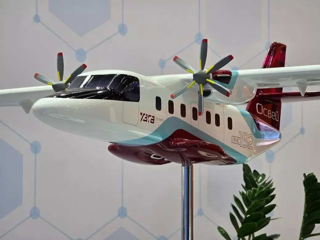 Макет самолета «Освей». Фото: Sputnik.