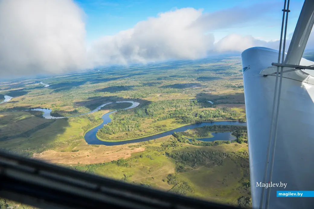 17.09.2016, Бобруйский аэроклуб. Вид на бобруйские окрестности с легкомоторного самолета. Фото: Александр ЧУГУЕВ