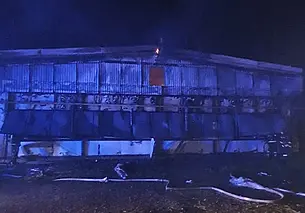 На территории агрокомбината «Заря» в Речках горел птичник