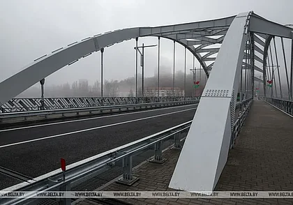 В Мозыре открыл обновленный мост через Припять. Фотофакт