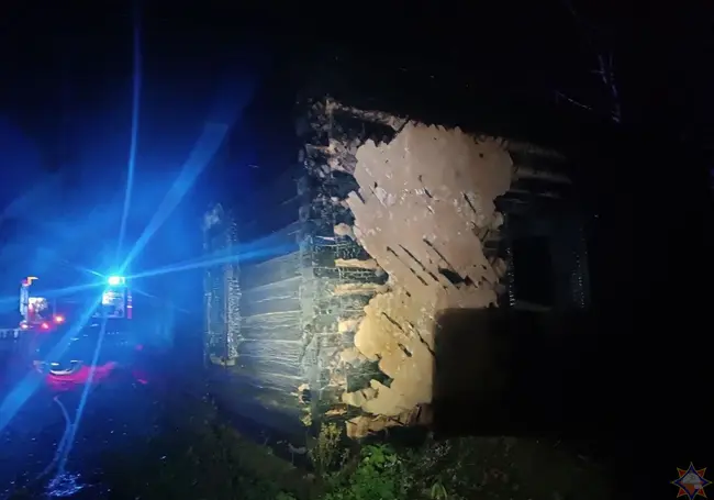 На пожаре в агрогородке Свислочь Осиповичского района спасли мужчину (видео)