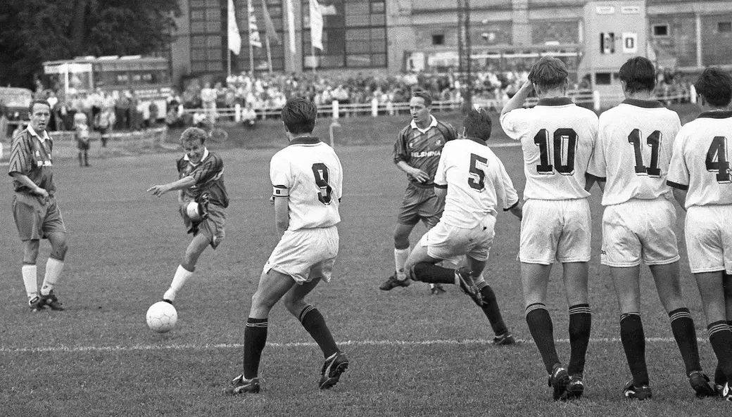 ,1997, Бобруйск. Снова Андрей Хлебосолов, снова рядом с братьями Градобоевыми. Фото Владимира Шарникова.