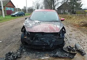 В Горецком районе пенсионер из мести поджег чужой автомобиль
