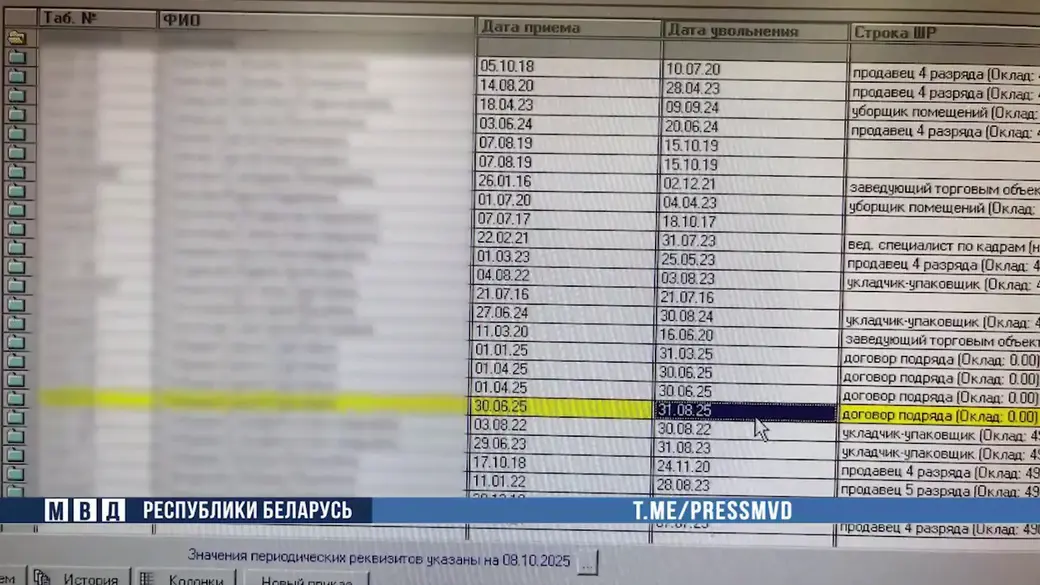 Скан видео МВД РБ