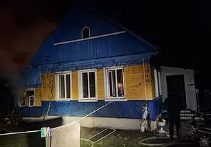 Ночью в могилевском Заднепровье горел частный дом: погиб хозяин (видео)