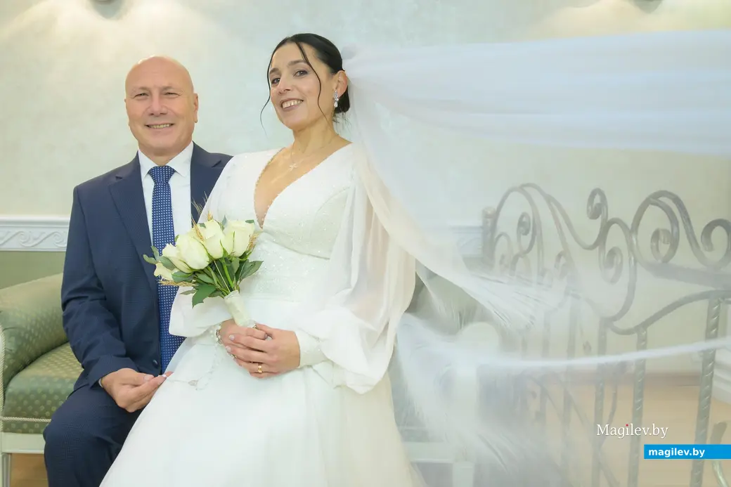 20.11.2025. Отдел ЗАГС Бобруйского горисполкома. Свадебная пара. Марина и Джованни.