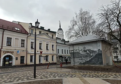 На улице Ленинской в Могилеве завершается первый этап реконструкции. Фоторепортаж