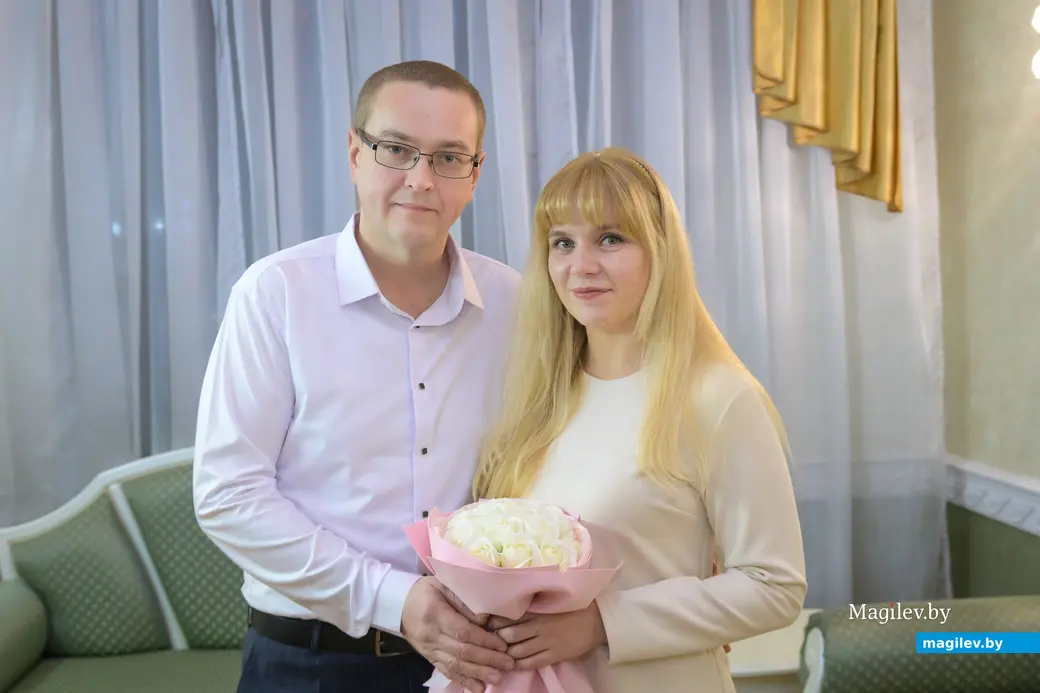 27.11.2025. Отдел ЗАГС Бобруйского горисполкома. Свадебная пара. Екатерина и Владимир Папруга