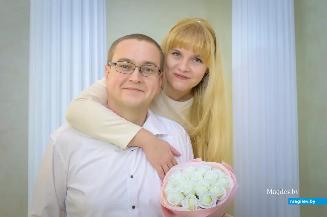 27.11.2025. Отдел ЗАГС Бобруйского горисполкома. Свадебная пара. Екатерина и Владимир Папруга.