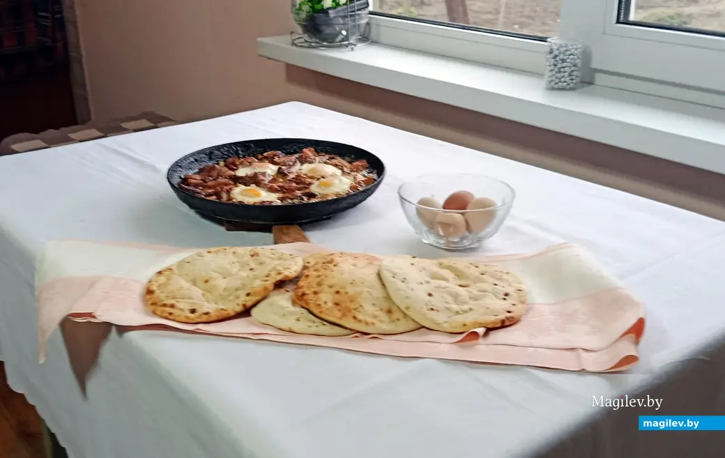 Снежань 2025 г. Стравы, прыгатаваныя ў печы.