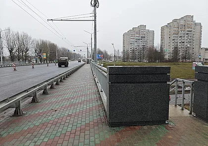 Реконструкция путепровода по проспекту Димитрова в Могилеве завершается. Фотофакт