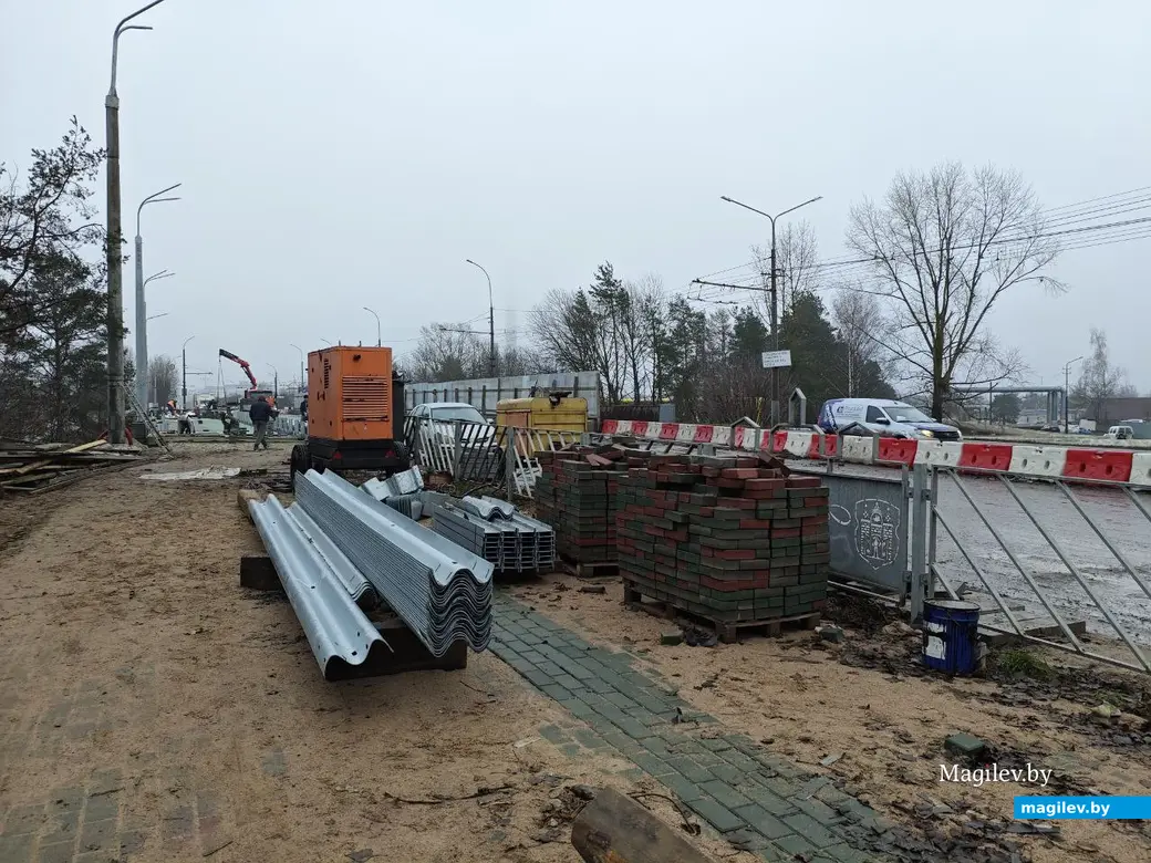 4 декабря 2025 года. Могилев. Реконструкция путепровода по проспекту Витебскому.