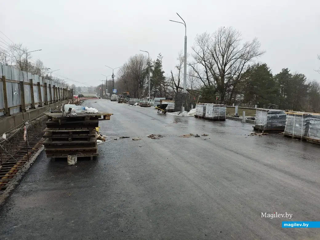 4 декабря 2025 года. Могилев. Реконструкция путепровода по проспекту Витебскому.