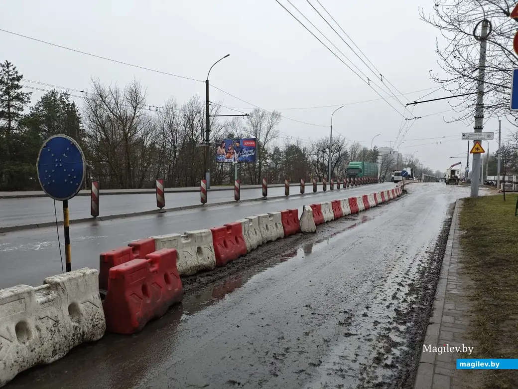 4 декабря 2025 года. Могилев. Реконструкция путепровода по проспекту Витебскому.