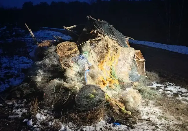 12 километров рыболовных сетей изъяли бобруйские природоохранники с начала года