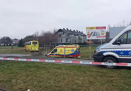 Автобус из Беларуси, следуя в Венгрию, съехал с трассы в Польше: 14 пассажиров получили травмы