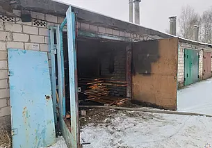 Пожар в Осиповичах: мужчина затопил в гараже буржуйку и заснул