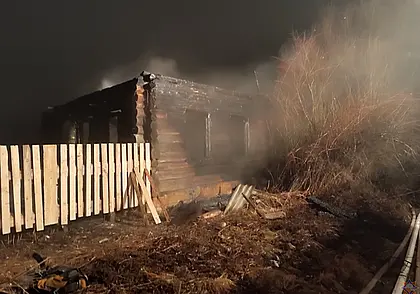 На пожаре в Чериковском районе погиб мужчина