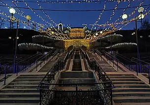 Парк Подниколья Могилева в огнях – новогодних. Фоторепортаж