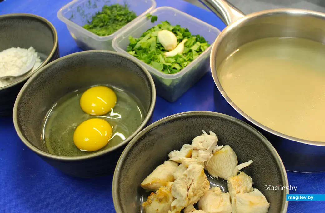 Ингредиенты для супа «Чихиртма» от шеф-повара могилевского ресторана «Гурманофф» Александра Минаева.