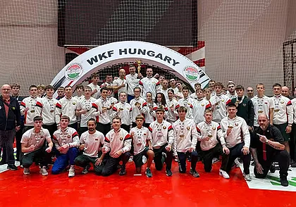 Белорусские кикбоксеры с 30 золотыми медалями выиграли командный зачет турнира в Венгрии