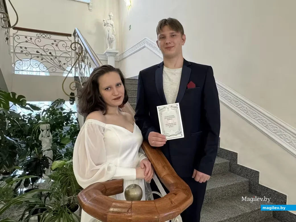 25.09.2026 г. Могилев. ЗАГС. Свадебная пара недели. Валерия и Игнат Сивохи.