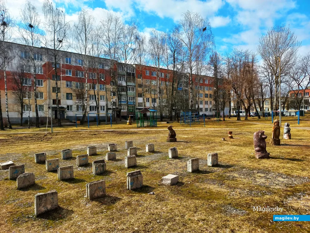 2024, Могилев, Казимировка. Один из дворов микрорайона.