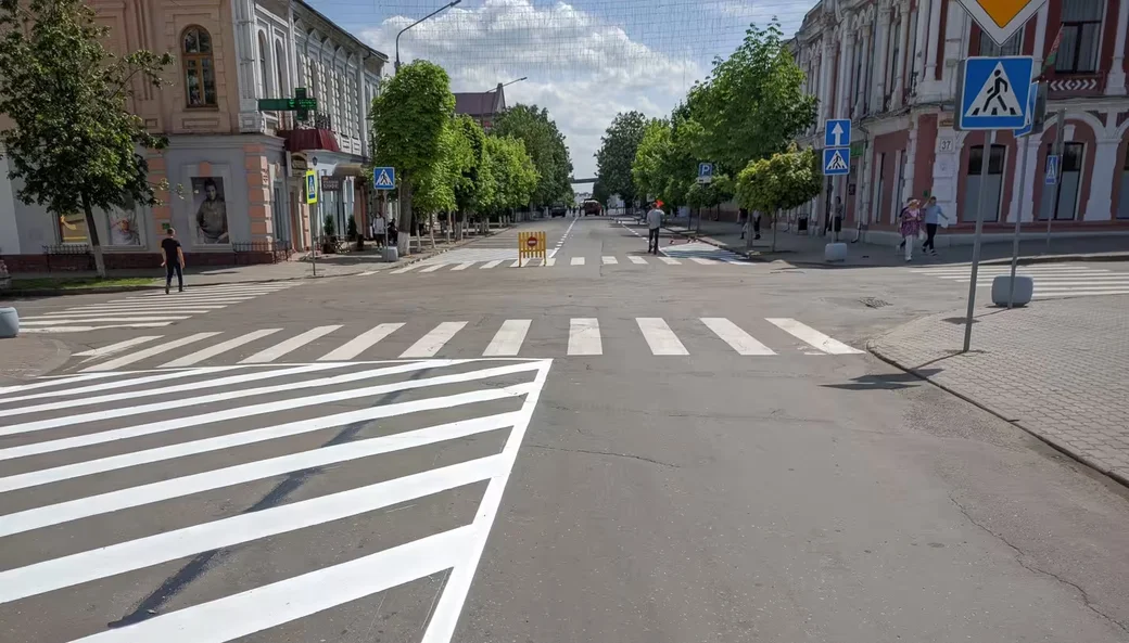 Бобруйск, улица Социалистическая. Архивное фото: Александр Чугуев.