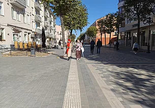 Третья очередь реконструкции могилевской пешеходки. Фоторепортаж