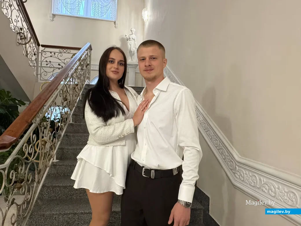 09.10.2026 г. Могилев. ЗАГС. Свадебная пара недели: Юлия и Владимир Слесаревы.