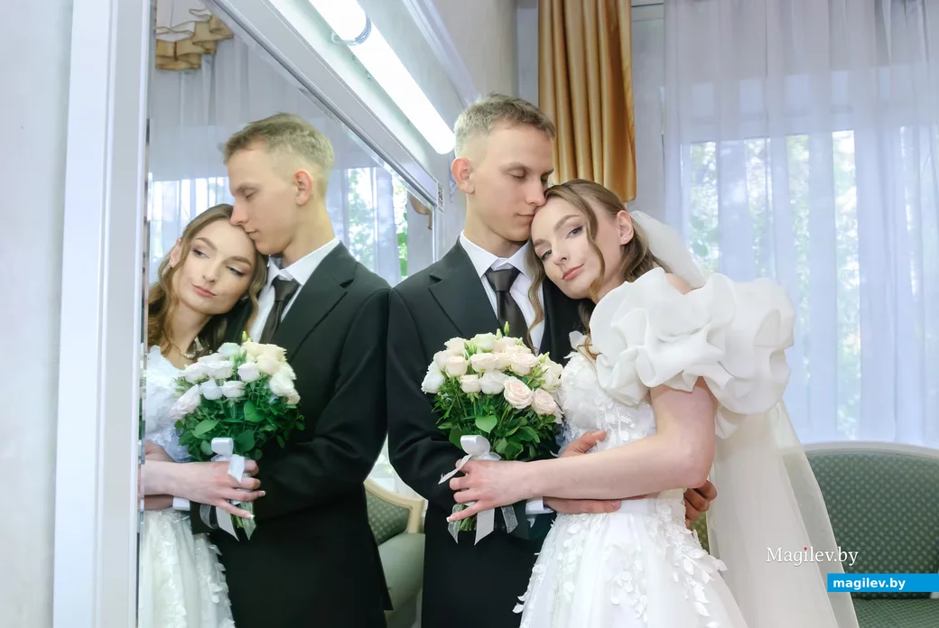 15.10.2026. Отдел ЗАГС Бобруйского горисполкома. Свадебная пара. Дарья и Виталий