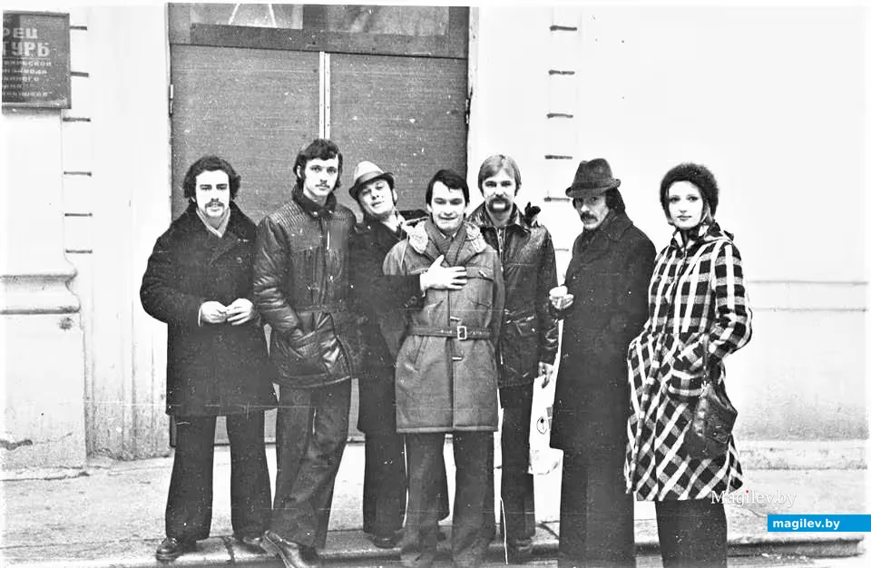  1970-е. Коноплев с друзьями-музыкантами.