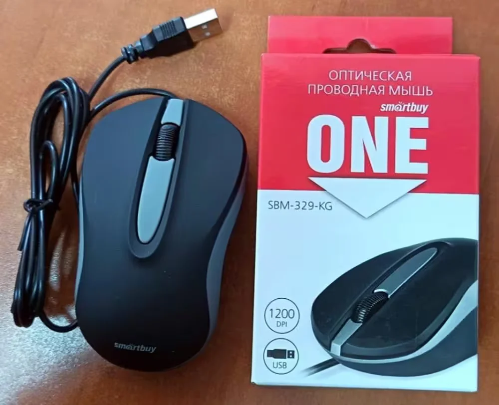 Компьютерная мышь Smartbuy модель SBM-329-KG. Производитель. «Shenzhen SQT Electronics Co., Ltd» (Китай).