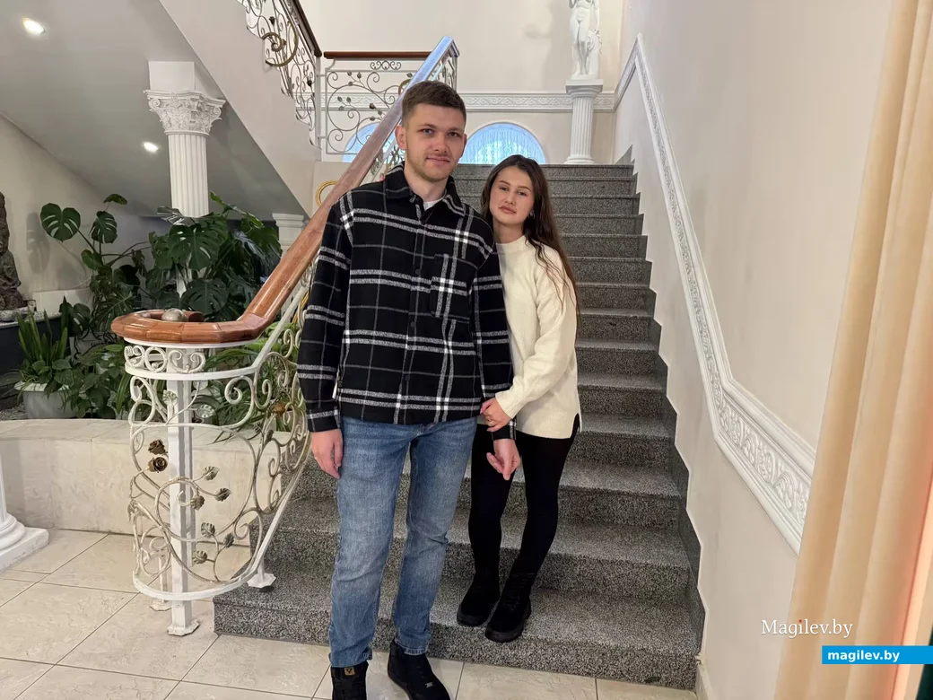 20.02.2026 г. Могилев. ЗАГС. Молодожены недели: Екатерина и Вадим Худолеевы.