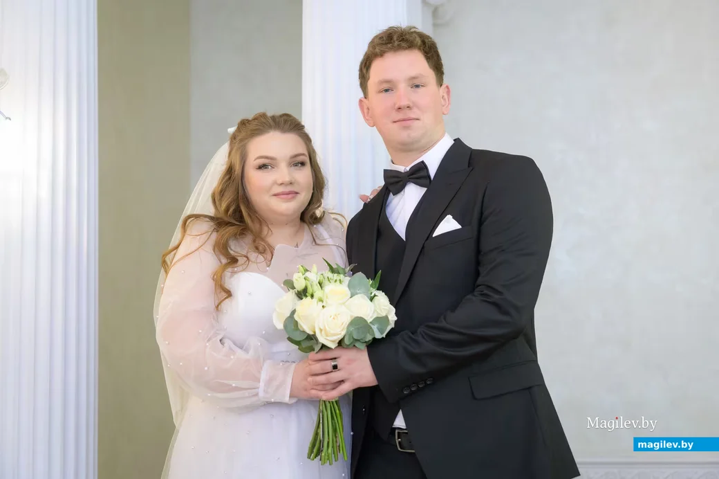 20.02.2026. Отдел ЗАГС Бобруйского горисполкома. Свадебная пара. Ксения и Евгений