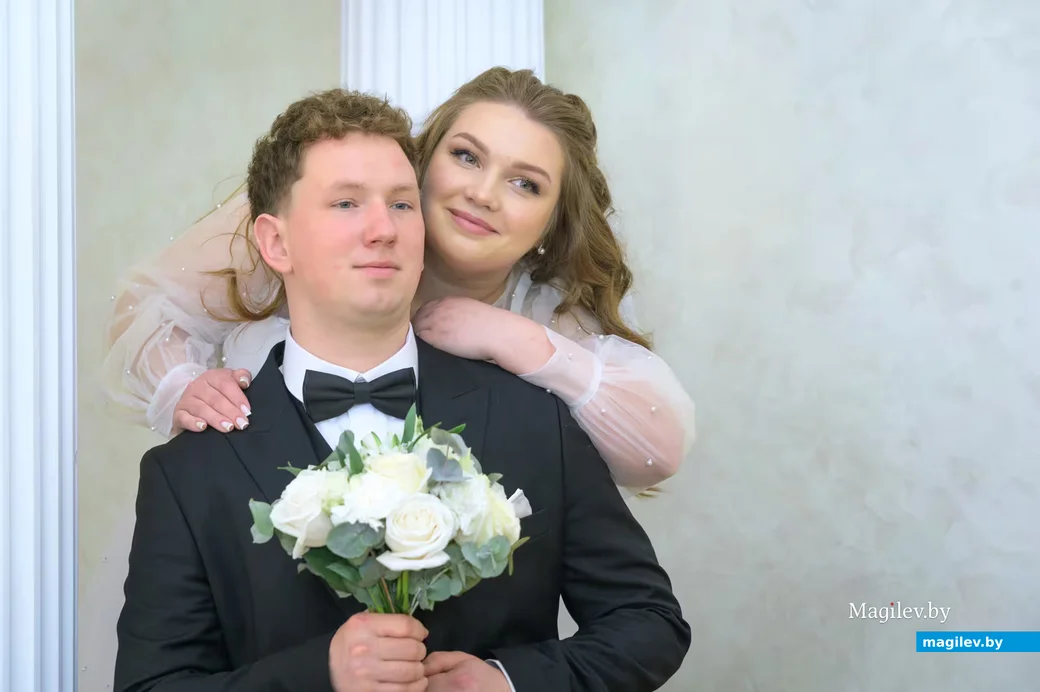 20.02.2026. Отдел ЗАГС Бобруйского горисполкома. Свадебная пара. Ксения и Евгений