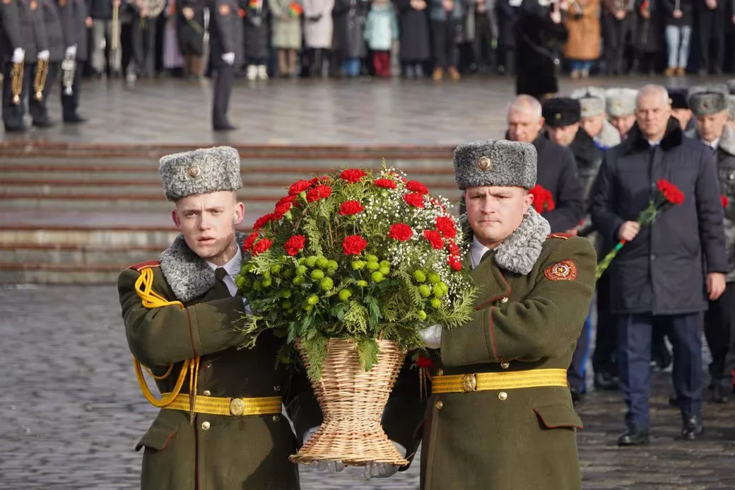 23.02.2026 г. Могилев, пл. Славы. Фото: t.me/moymogilev 