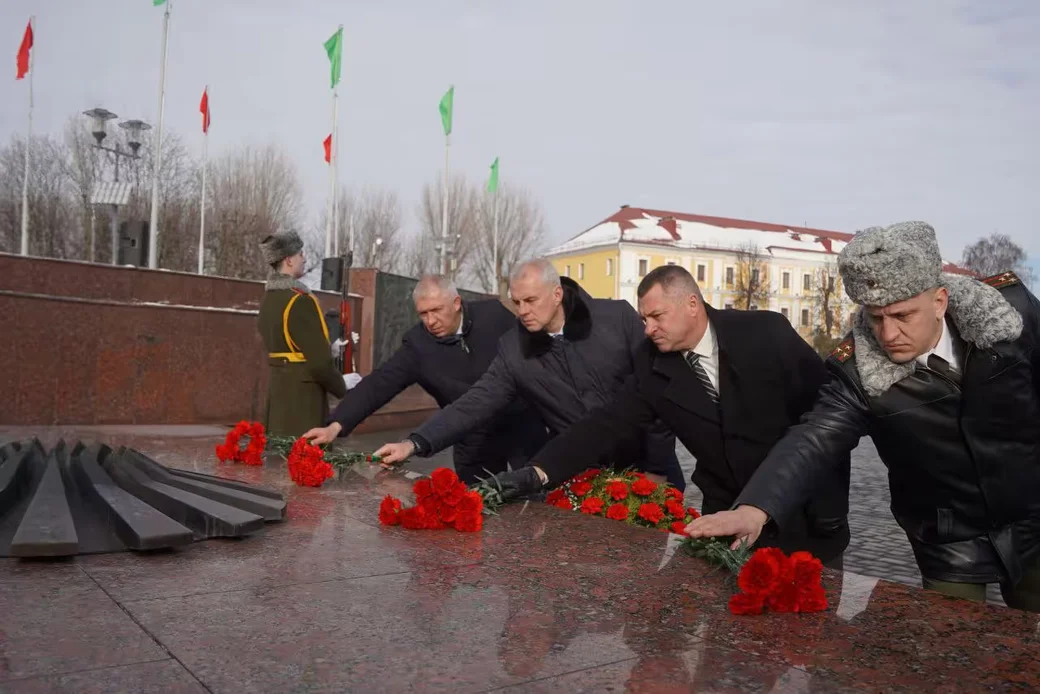  23.02.2026 г. Могилев, пл. Славы. Фото: t.me/moymogilev