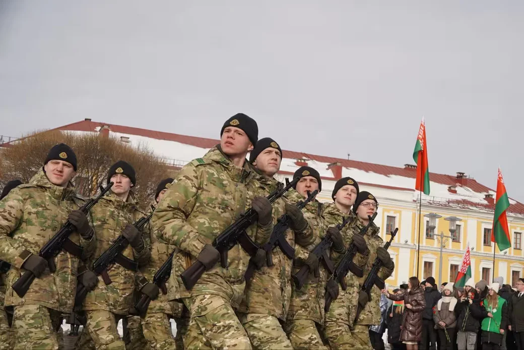  23.02.2026 г. Могилев, пл. Славы. Фото: t.me/moymogilev